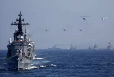 日美印启动“马拉巴尔”海上军演 巨型舰艇参演