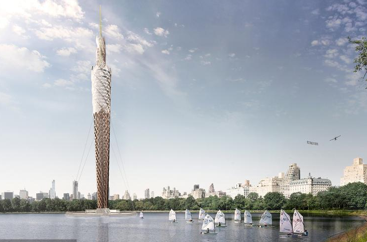 纽约将建世界最高木塔 内藏净水系统