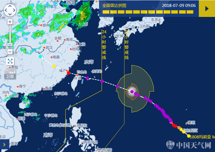 台风“玛莉亚”渐行渐近 东海、台湾海峡将出现狂浪到狂涛区