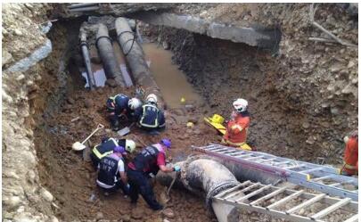 台湾桃园机场滑行道工程土堆崩落意外 致3人死亡