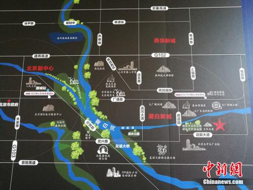 燕郊距离北京市中心只有30公里、与通州隔河相望。中新网记者 邱宇 摄
